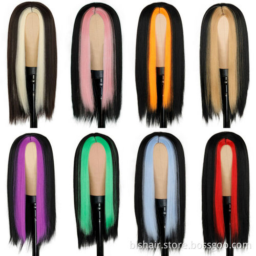 BIS Wig For Black Women With Baby Hair Peruvian Straight Glueless Transparent HD 100% Raw Virgin Human Hair T Lace Front Wigs